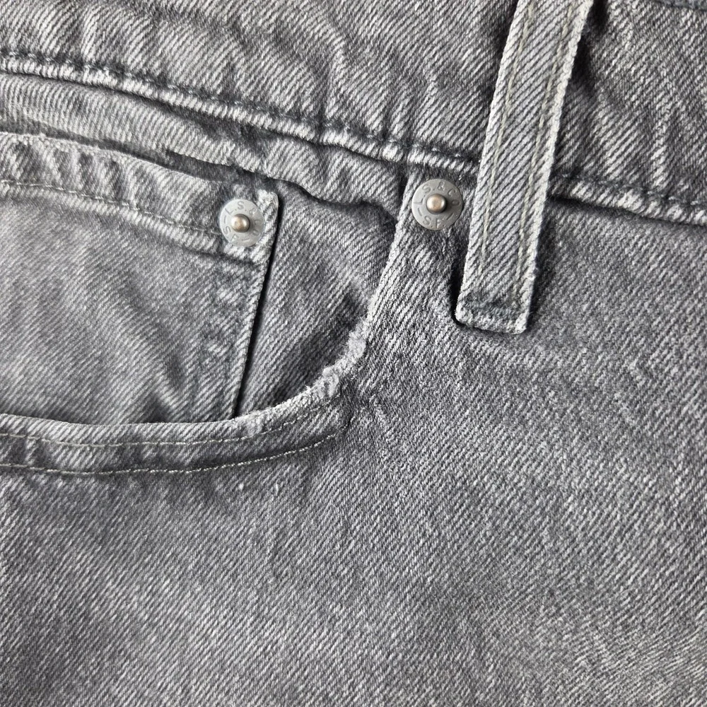 NWT Levi's Jeans Black 569 Loose Straight Baggy Y2K Stretch Men's 42x34 DIstress
